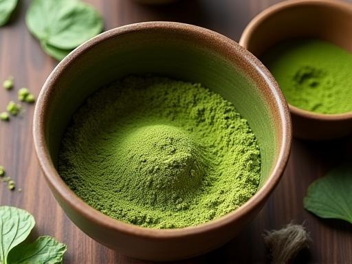 抹茶クレイマスクの製造工程